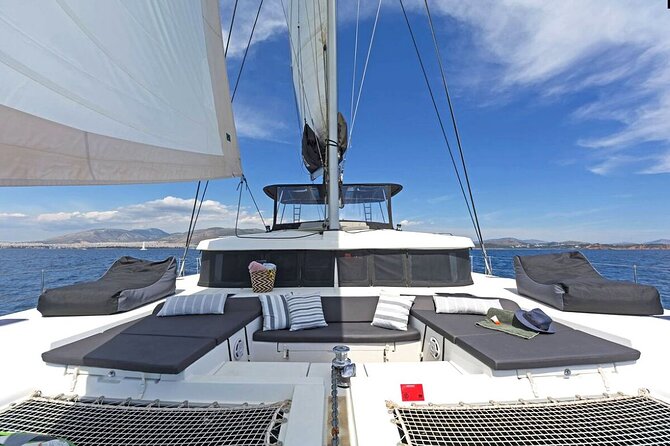 Mykonos Catamaran Premium Day-Sunset Tours 8-flavor Meal & Drinks - The onboard Greek lunch is a major part of the day