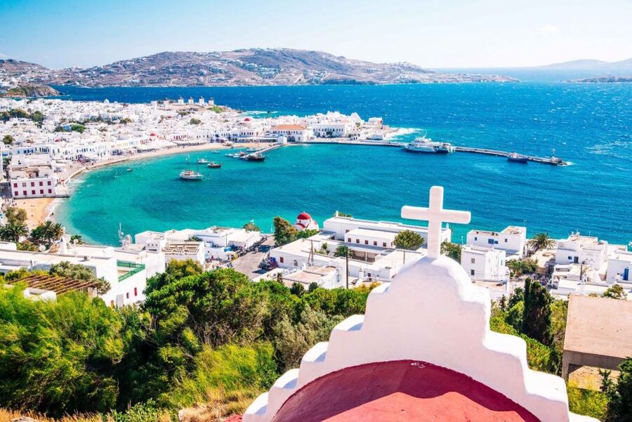 Mykonos: Farm, Ano Mera Village, and Beaches Guided Tour - Ano Mera and the Panagia Tourliani monastery