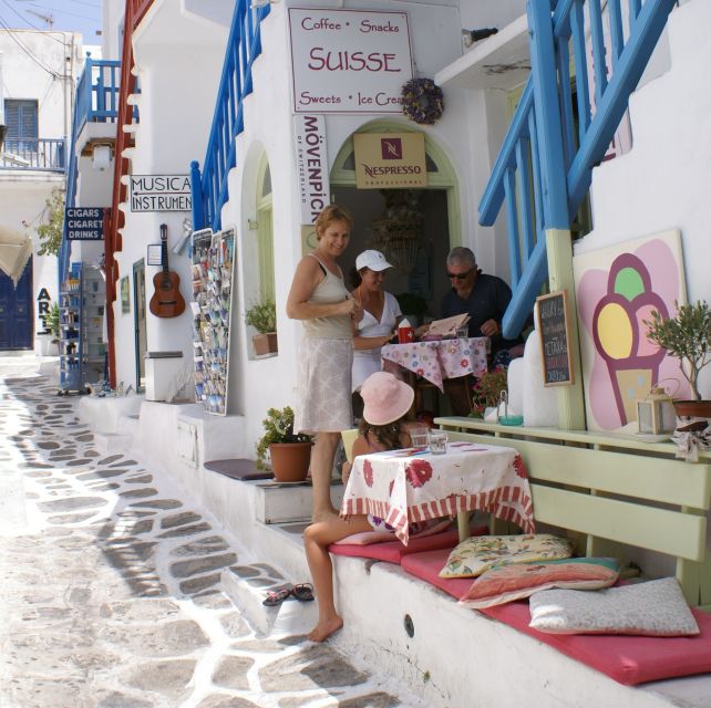 Mykonos: Half-Day City Walking Tour and Island Bus Tour - A quieter pause in Ano Mera