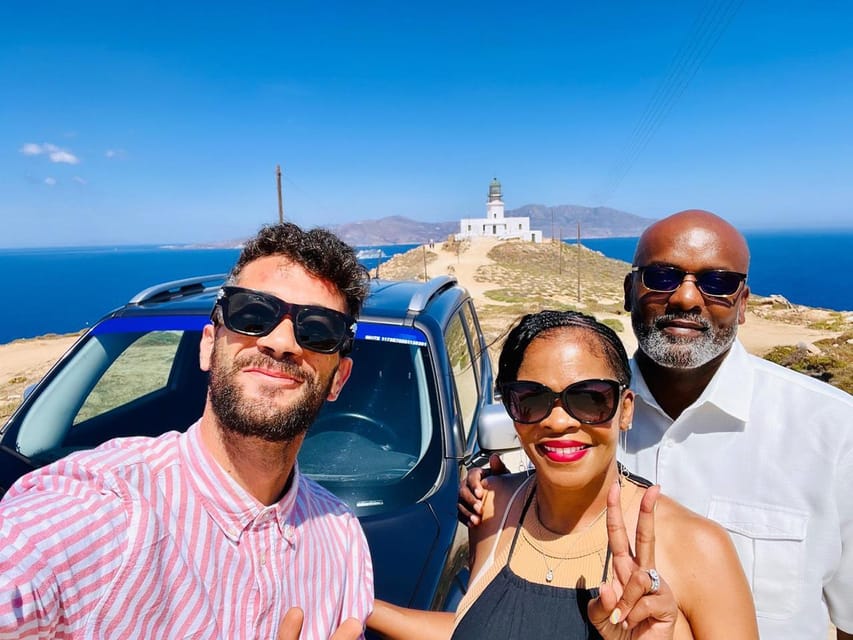 Mykonos Hidden Spots Jeep Guided Private Tour - Faros Armenistis gives you the big picture