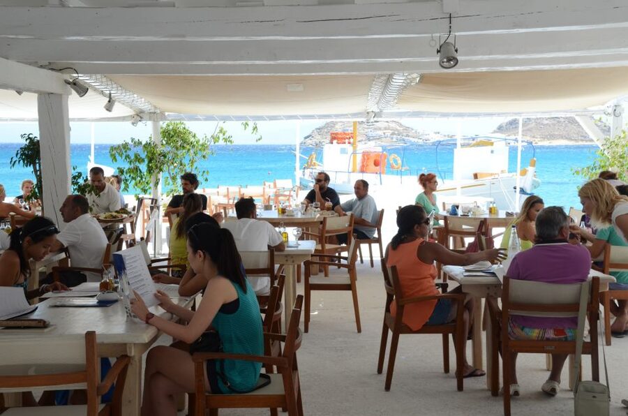Mykonos: South Coast Cruise - Returning through Platis Yialos