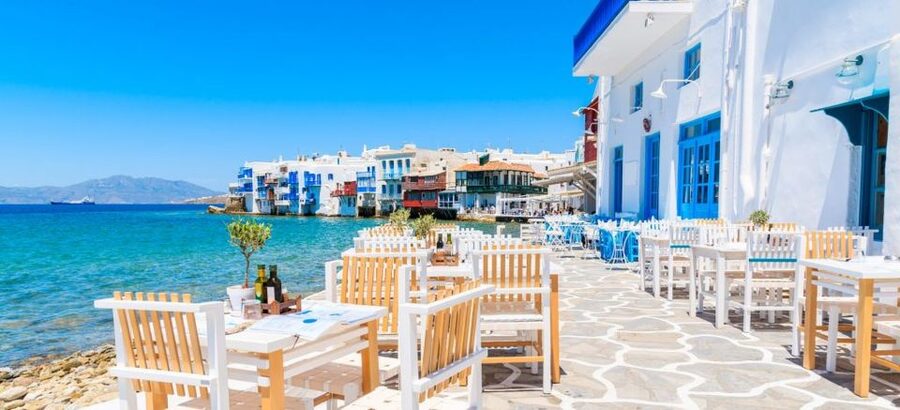 Mykonos Walking Tour - Little Venice and the Scarpa waterfront