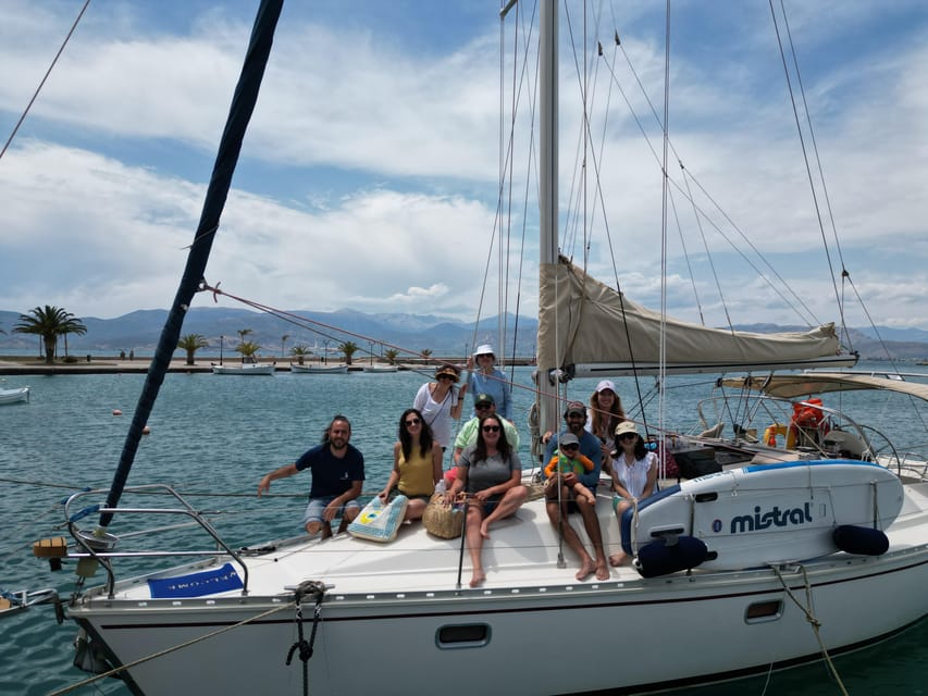 Nafplio Sun Sail Cruises | Semi-Private Half Day | With Meal - Leaving Nafplio from the Old Port