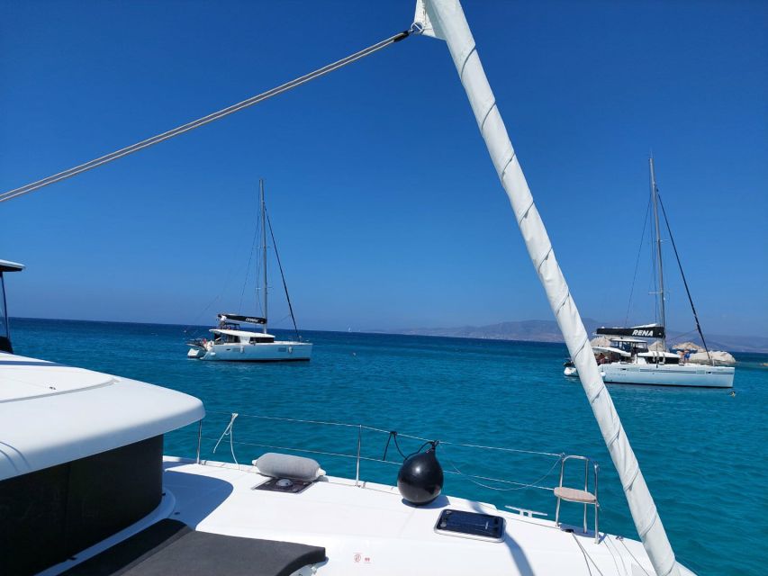 Naxos: Catamaran Cruise with Swim Stops, Food, and Drinks - How the captain chooses the route