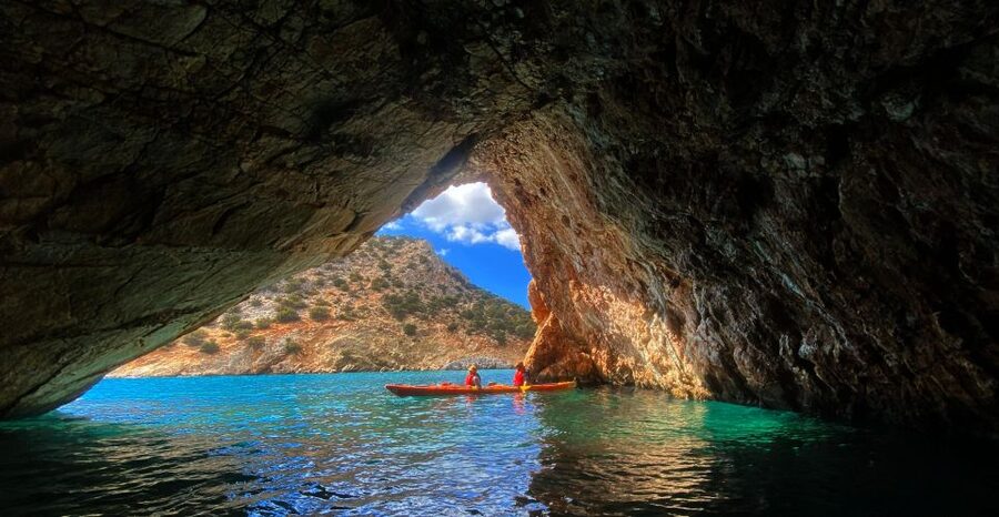 Naxos: Rhina Cave and Coastline Sea Kayaking Tour - Starting at Kalandos Beach on Naxos’ southern edge