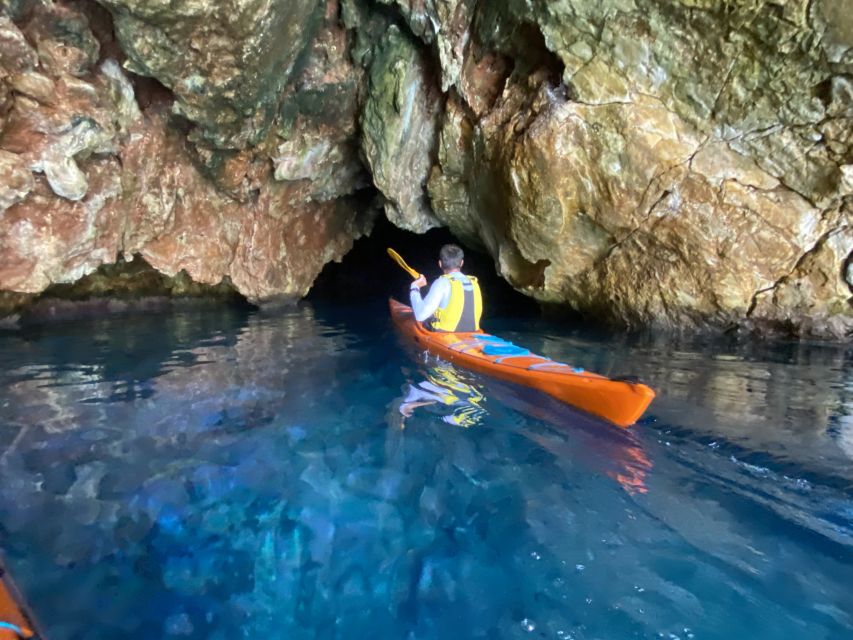 Naxos: Rhina Cave and Coastline Sea Kayaking Tour - Rhina Cave and its secluded beach