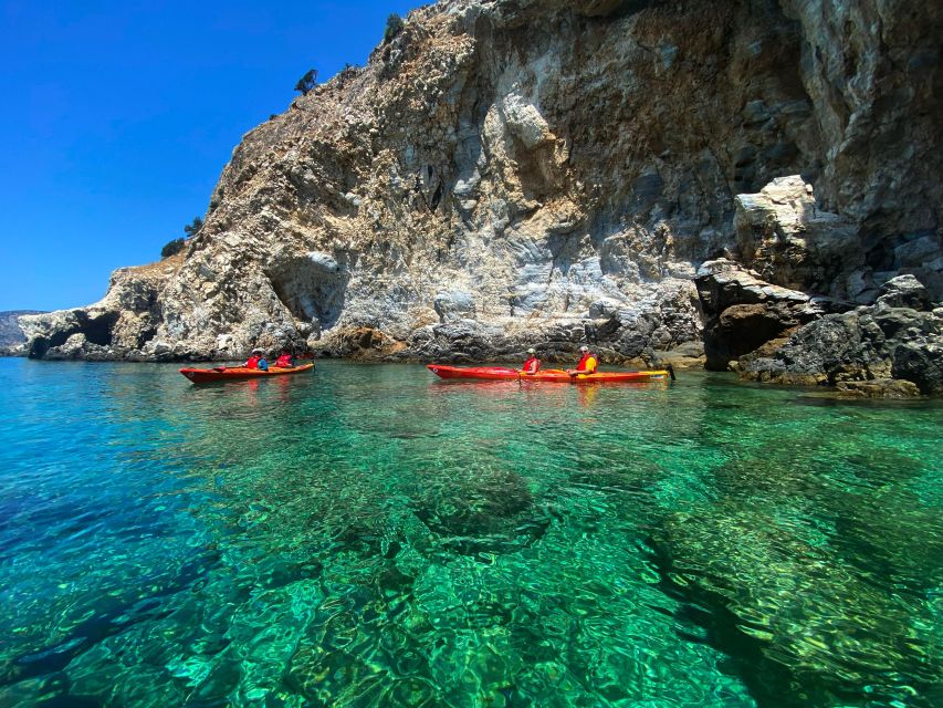 Naxos: Rhina Cave and Coastline Sea Kayaking Tour - Paddling 9 kilometers along the southern coast