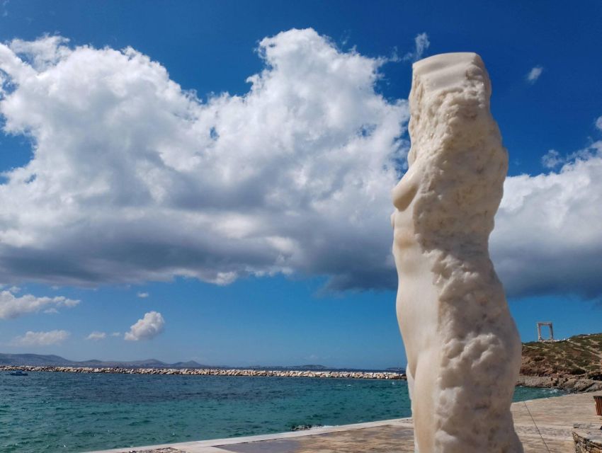 Naxos: Wine and Mythology Sunset Tour - Starting beneath the marble Sphinx