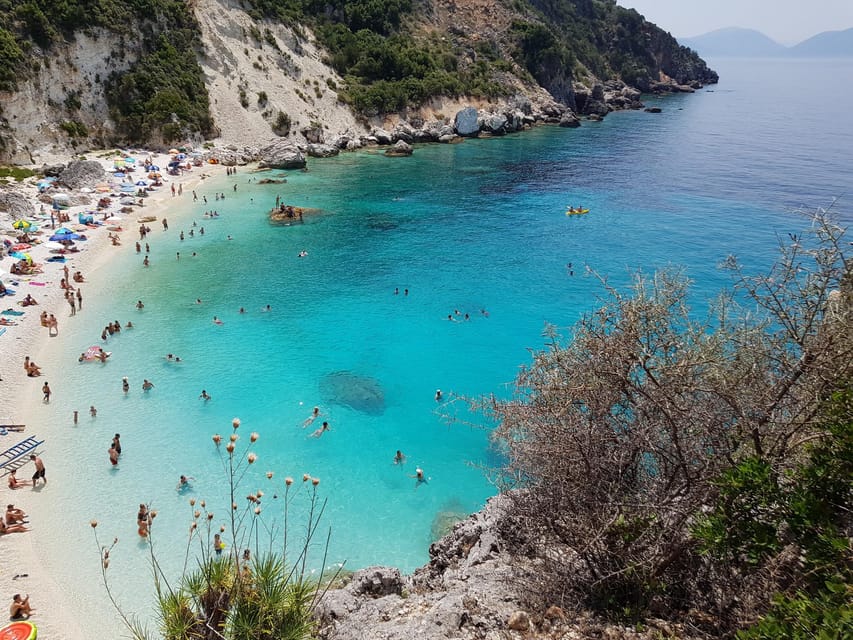 Nydri: Boat Cruise to the famous beaches of Lefkada - Agiofilli, or the possibility of Lakka