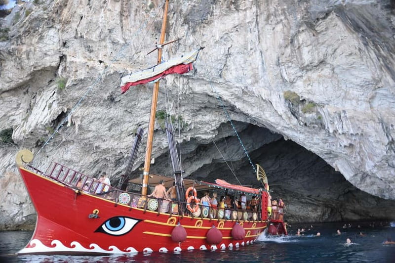 Nydri: Full-Day Wooden Boat Cruise with BBQ & Drinks - A short walk through Spartochori