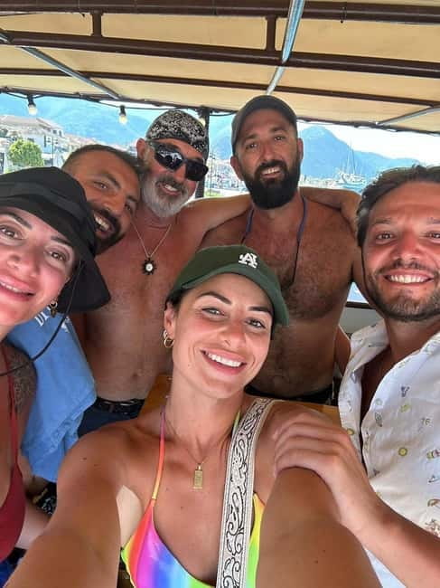 Nydri: Full-Day Wooden Boat Cruise with BBQ & Drinks - Skorpios, Madouri, and the final return