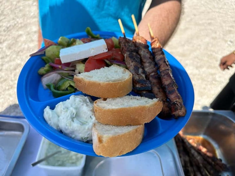 Nydri: Island Hopping Boat Cruise with Beach BBQ Lunch - Papanikolis Cave makes the morning special