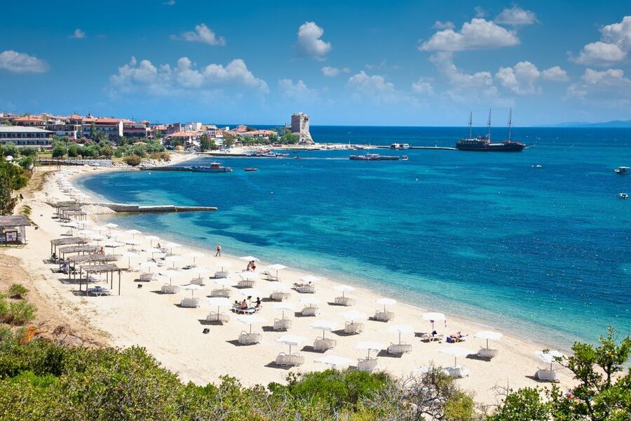 Ouranoupoli: Mount Athos Cruise with Ammouliani Island Visit - Starting at Ouranoupoli and finding the boat