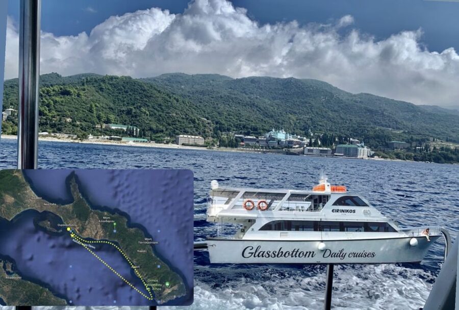 Ouranoupoli: Mount Athos Sightseeing Glass-Bottom Boat Tour - Key points at a glance