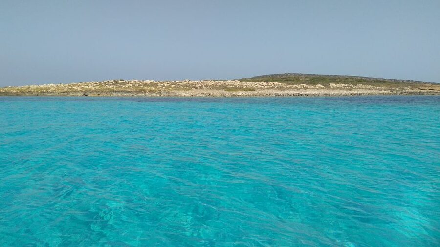 Paros: Antiparos Island and Despotiko Private Boat Trip - Blue Lagoon: the first serious swim stop