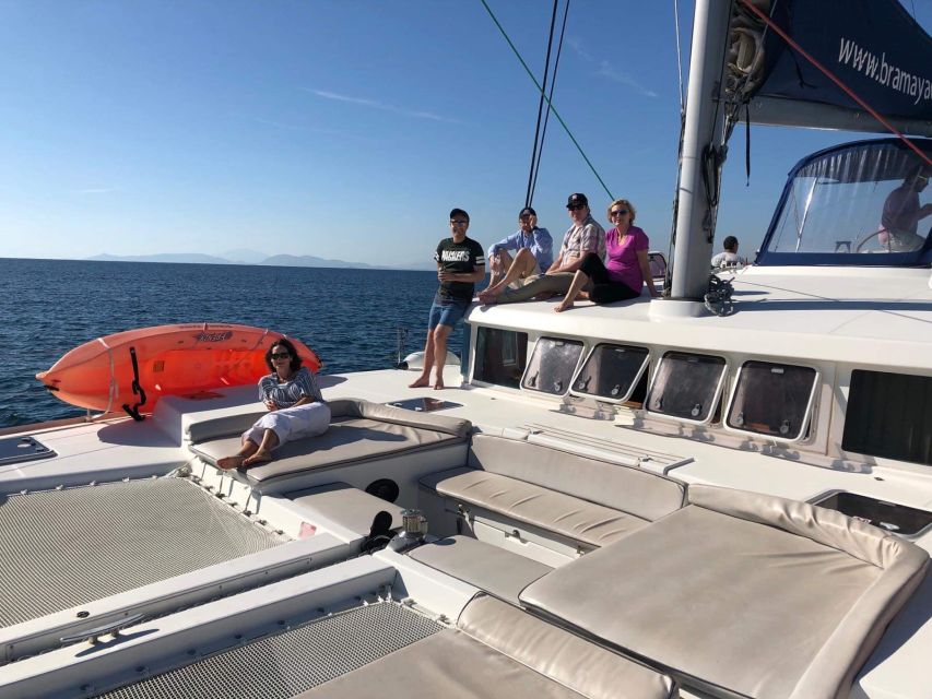 Paros: Catamaran Cruise with Swimming, Meal and Drinks - Starting the day with pickup and a calm catamaran welcome