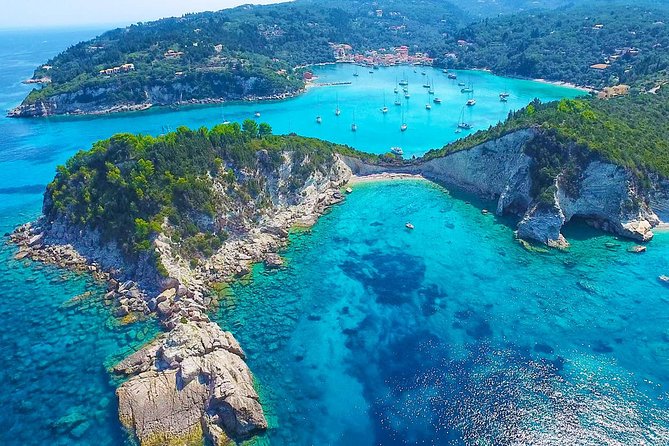 Paxos Antipaxos Blue Caves (Lakka Village) from Corfu - Starting with Corfu Old Town from the sea