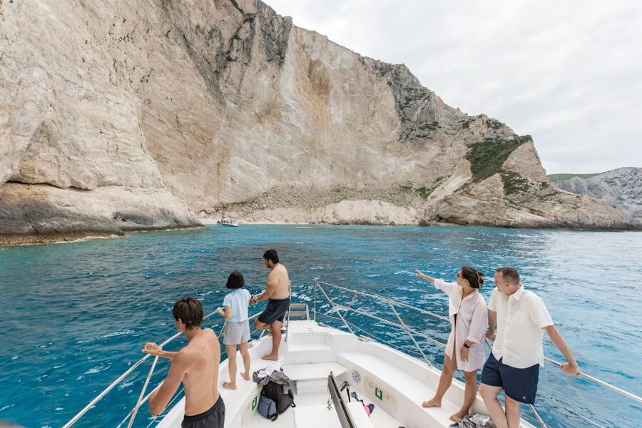 Porto Vromi: Navagio Shipwreck Beach & Blue Caves by Boat - The Neptune Profile and other rock formations