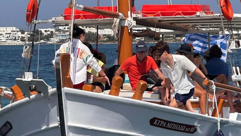 Pounta: Paros & Antiparos Cruise, Swimming & Seafood Lunch - Epitaphios Cave and the coast of Antiparos