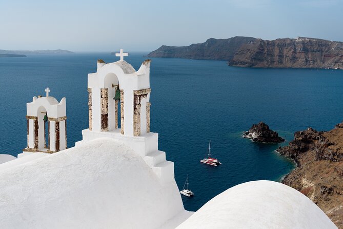 Private Classic Santorini Panorama: Visit the most popular destinations! - Mount Profitis Ilias and the island from above