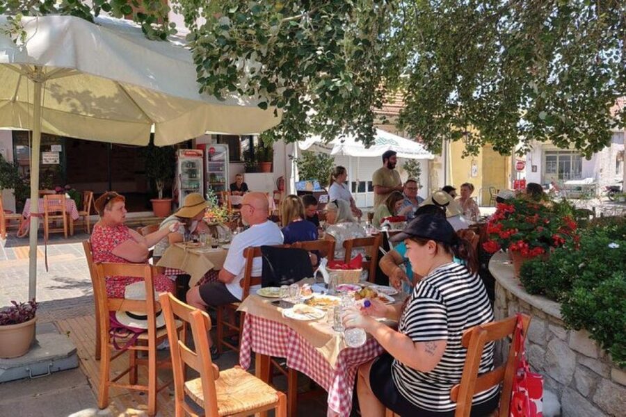Private tasting of 6 cretan wines in Fres village - Meeting Andreas, the chemist and winemaker