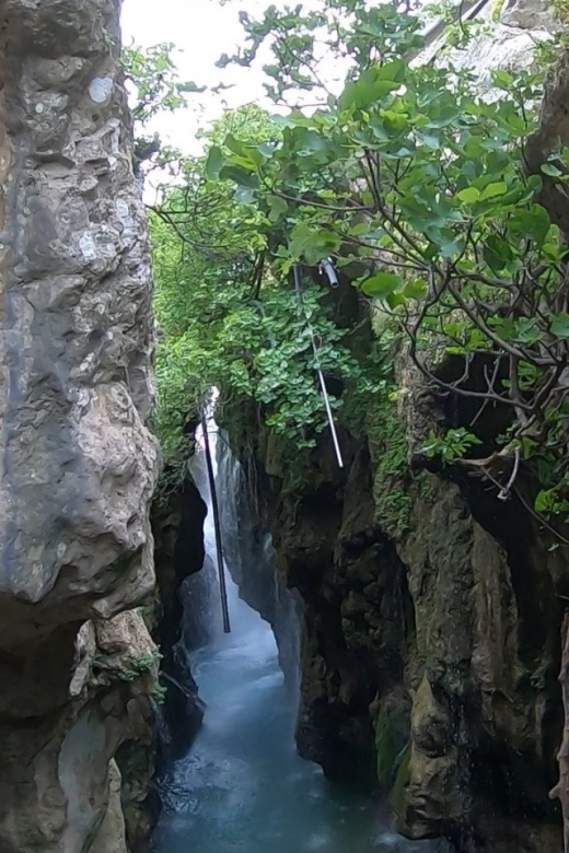 Rethymno: Canyoning Tour in the Kourtaliotiko Gorge - Rappelling beside the waterfall