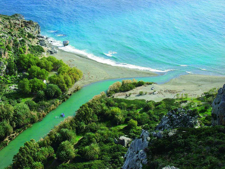 Rethymno: Preveli Beach Damnoni Beach Kourtaliotiko Day Trip - Returning to Damnoni and continuing to Plakias