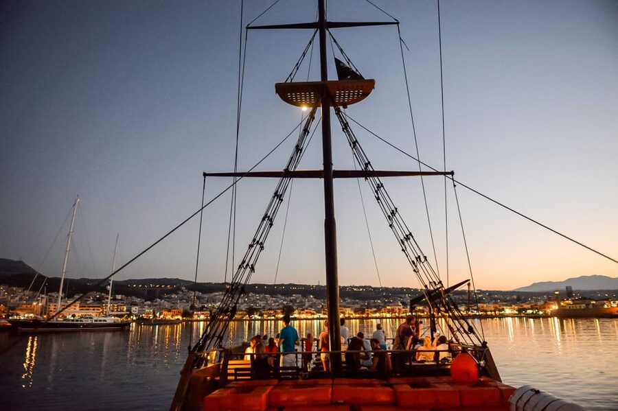 Rethymno: Sunset Cruise on a Wooden Pirate Boat - What the $29 price really gives you