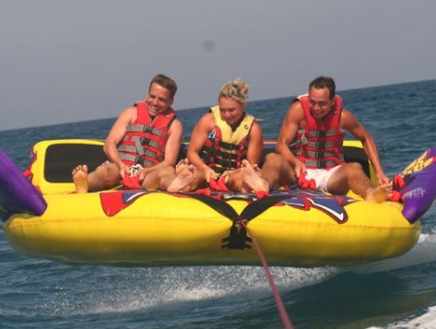 Rethymno Town: Sea Watersports Activities on the Beach - Choosing between a banana, crazy sofa, slide, and water-ski
