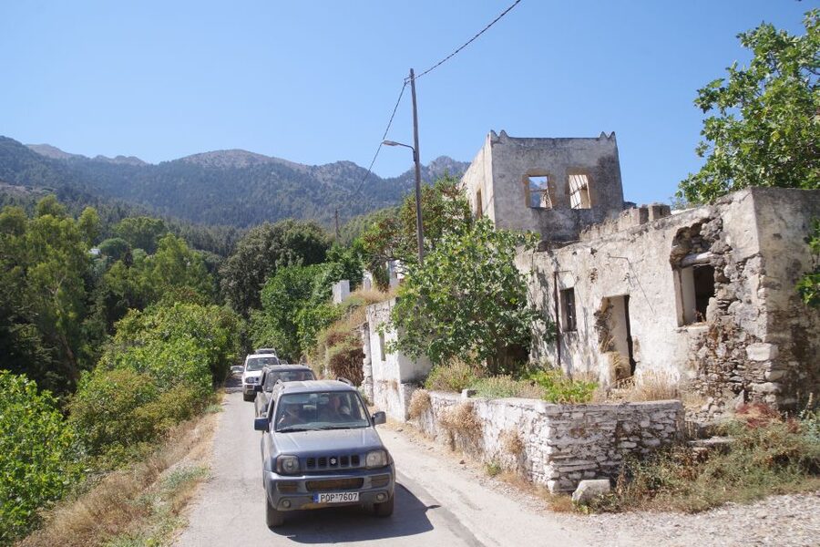 Rhodes: 4x4 Self-Drive Jeep Tour with Pickup in the North - Seven Springs and the narrow tunnel