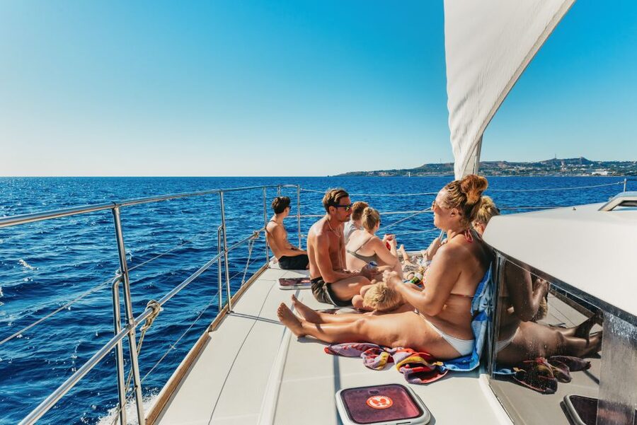 Rhodes: All-Inclusive Catamaran Cruise with Lunch and Drinks - What the boat feels like for six hours