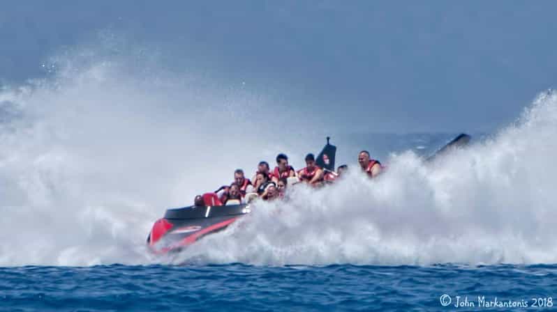 Rhodes: Beaches Trip by Jet Boat with Snorkeling and Drinks - Starting beside Evangelismos Church in Mandraki Harbour