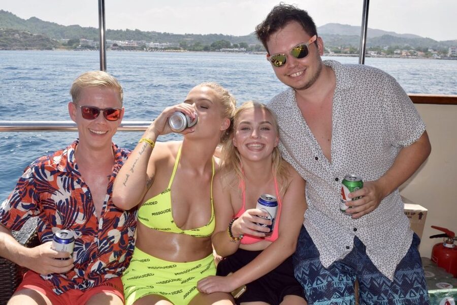 Rhodes: Boat Party Cruise with Live DJ - Faliraki Bay is where the party peaks