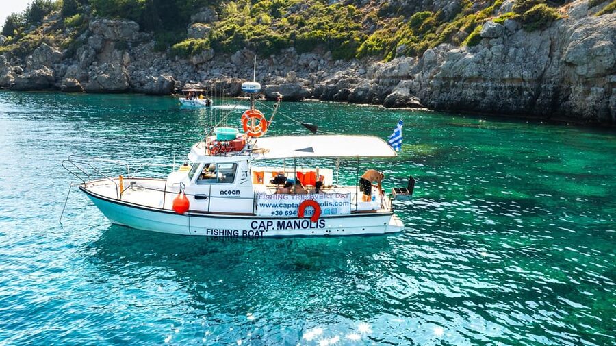 Rhodes: Captain Manolis Fishing Trip with BBQ and Swimming - Setting out from Kolona Port