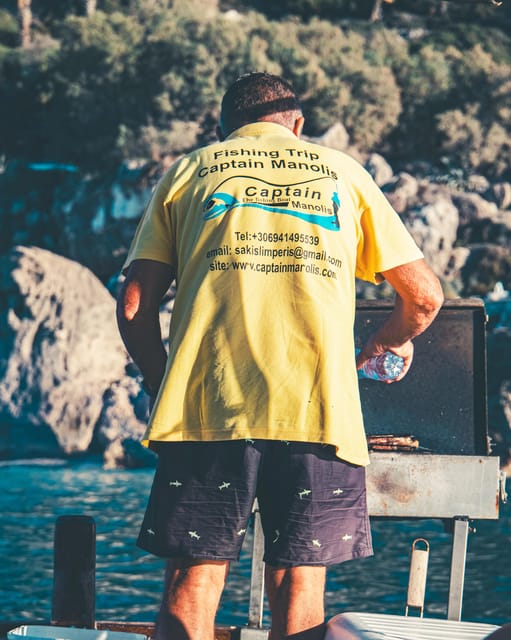 Rhodes: Captain Manolis Fishing Trip with BBQ and Swimming - The barbecue is the heart of the trip