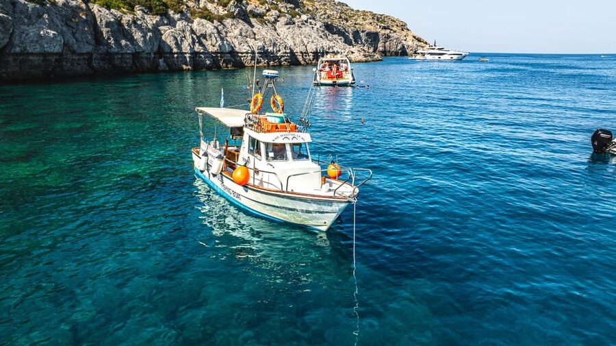 Rhodes: Captain Manolis Fishing Trip with BBQ and Swimming - Learning to fish in Rhodian waters