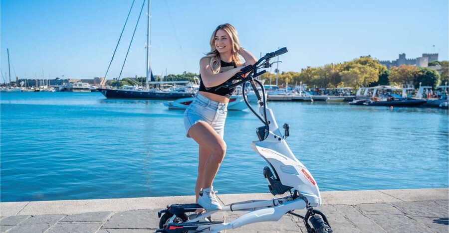 Rhodes: City Highlights and Medieval Town Trikke Tour - Starting at Golden Corner and learning the vehicle