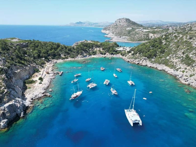 Rhodes: Cruise with 4 Swim Stops, Lunch, Drinks & Transfers - Anthony Quinn Bay: The Main Event