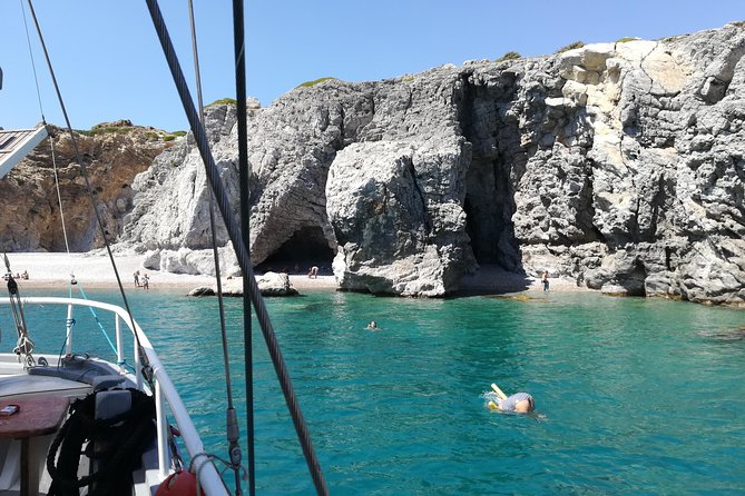 Rhodes Exclusive Swim Cruise Cocktail Open bar & Gourmet Buffet - Ladikos and the route toward Anthony Quinn Bay