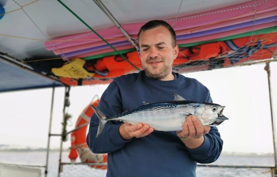 Rhodes: Fishing Trip, Snorkelling, BBQ, & Professional Guide - Trolling along the Rhodes coast