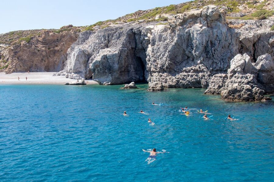 Rhodes: Full Day East Coast Bay to Bay Boat Trip with Lunch - Anthony Quinn Bay offers the most striking first swim