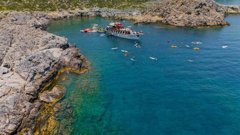 Rhodes: Gulet Trip with Food, Drinks, SUP, Kayak & Swimming - Lunch on board: good value, with a few caveats