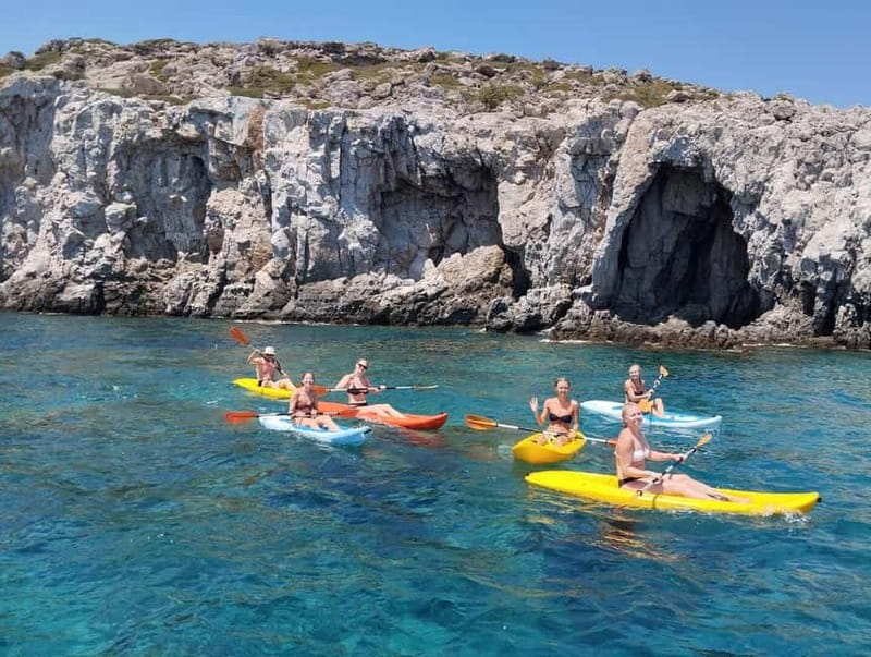 Rhodes: Gulet Trip with Food, Drinks, SUP, Kayak & Swimming - Drinks, seating, and the small costs