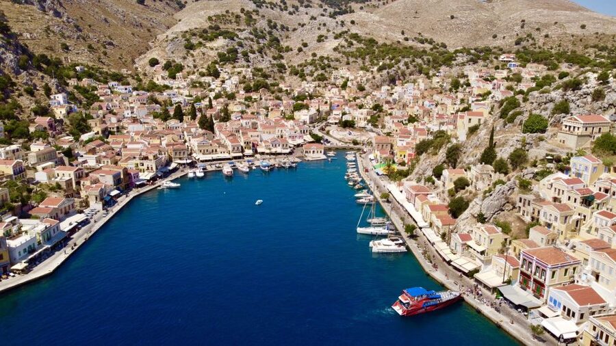 Rhodes: High-Speed Boat to Symi Island and St George's Bay - The late departure has a different appeal