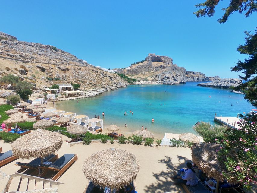 Rhodes: High Speed Boat Trip to Lindos - Arriving at Lindos Harbour and reaching the Acropolis