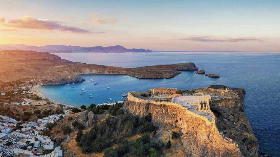 Rhodes: High Speed Boat Trip to Lindos - Whitewashed lanes, lunch, and Lindos Bay
