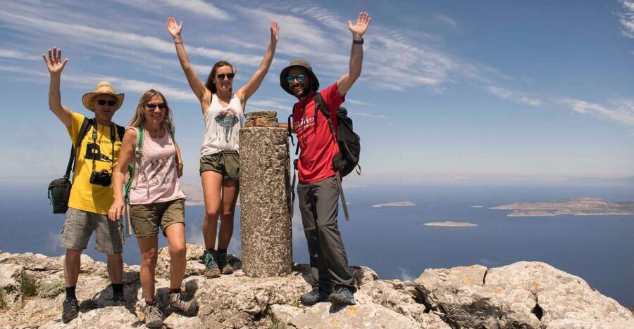 Rhodes: Hiking Tour to the Summit of Akramitis with Photos - The first climb through cypress trees