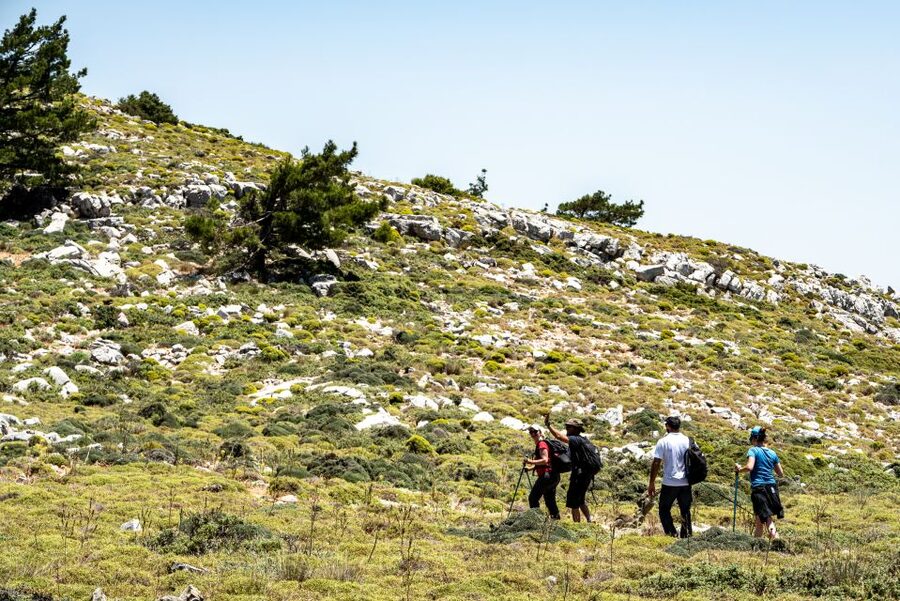 Rhodes: Hiking Tour to the Summit of Akramitis with Photos - A break at the tiny chapel of St John