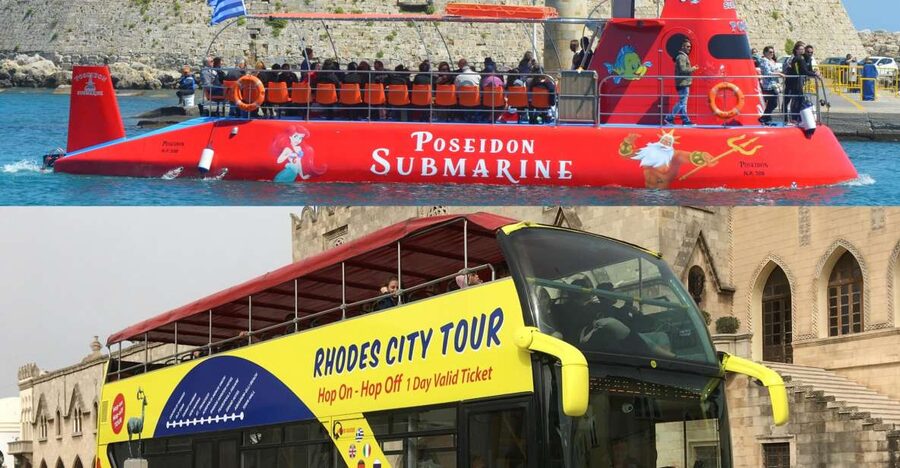 Rhodes: Hop-on Hop-off Bus and Submarine Tour - Key points before you book