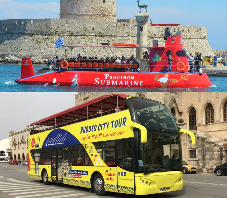 Rhodes: Hop-on Hop-off Bus and Submarine Tour - What the $41 price really buys you